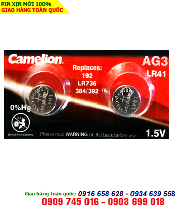 Pin Camelion AG3 alkaline 1.5V, Pin Camelion LR41 alkaline 1.5V chính hãng 