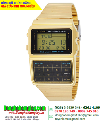 Casio DBC-611G-1DF; Đồng hồ điện tử Casio DATABANK DBC-611G-1DF chính hãng