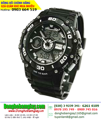 Q&Q DE10J501Y _Đồng hồ điện tử mặt kiểu G-Shock Q&Q DE10J501Y chính hãng _BH 1 năm 
