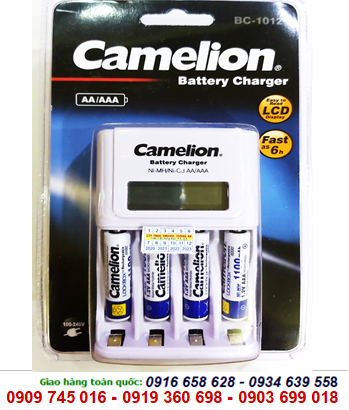 Camelion BC-1012, Bộ sạc pin AAA Camelion BC-1012 có màn hình LCD - kèm sẳn 4 pin sạc Camelion AAA1100mAh Lockbox 1.2v