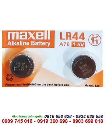 Maxell LR44-A76; Pin Maxell LR44-A76 Alkaline 1,5V chính hãng