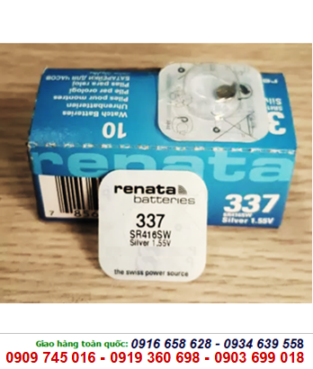 Pin Renata 337/SR416SW silver oxide 1.55V chính hãng Renata Thụy Sĩ