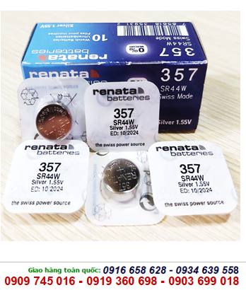 Renata SR44SW, Pin đồng hồ 1.55v Silver Oxide Renata SR44SW/303 chính hãng 