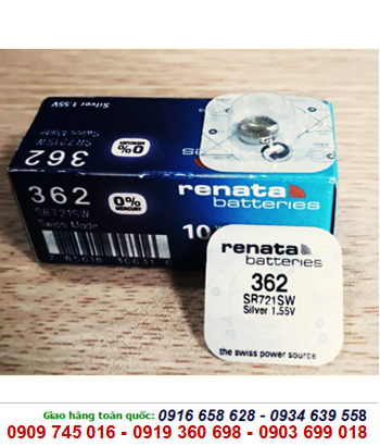 Renata 362/SR721SW , Pin Renata 362/SR721SW silver oxide 1.55V chính hãng