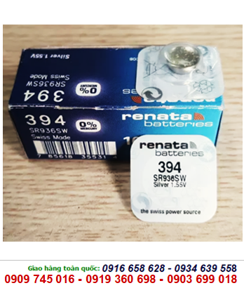 Pin Renata 394/SR936SW silver oxide 1.55V chính hãng Renata Thụy Sĩ/