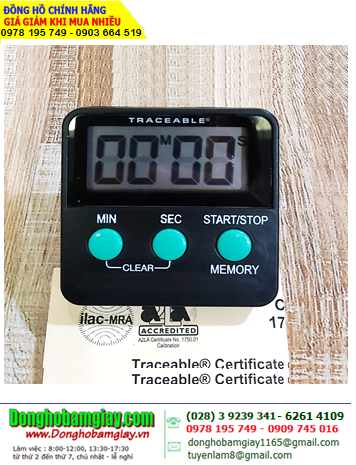 Traceable 5028 _Đồng hồ bấm giây đếm lùi đếm tiến 5028 Traceable® 99M/59S Timer _Đã được hiệu chuẩn tại Mỹ (USA)
