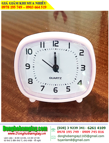 Đồng hồ báo thức DHTA06-PINK, Đồng hồ Xem giờ để bàn DHTA06-PINK chính hãng (Hiển thị Giờ-Phút-Giây và Giờ báo thức) /Bảo hành 03 tháng 