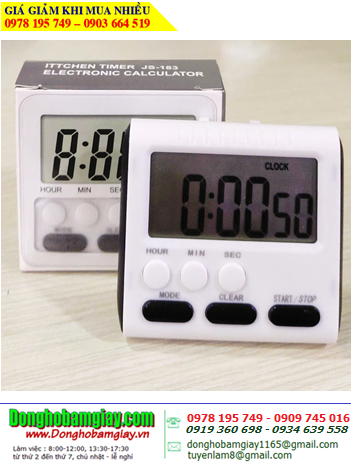 Timer JS-183, Đồng hồ hẹn giờ Đếm Lùi Đếm tiến JS-183 / Timer/Clock/Memory (CS 24giờ) | BH 01tháng