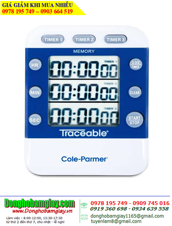 Traceable 5008, Đồng hồ cài đặt hẹn giờ đếm lùi 03 kênh Traceable @ Triple-Display Digital Timer /Đã hiệu chuẩn tại Mỹ